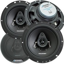 4x Blaupunkt BPS-ES650 6.5" 3-Way SLIM Coaxial Car Speakers 240W Grill - 2 Pairs