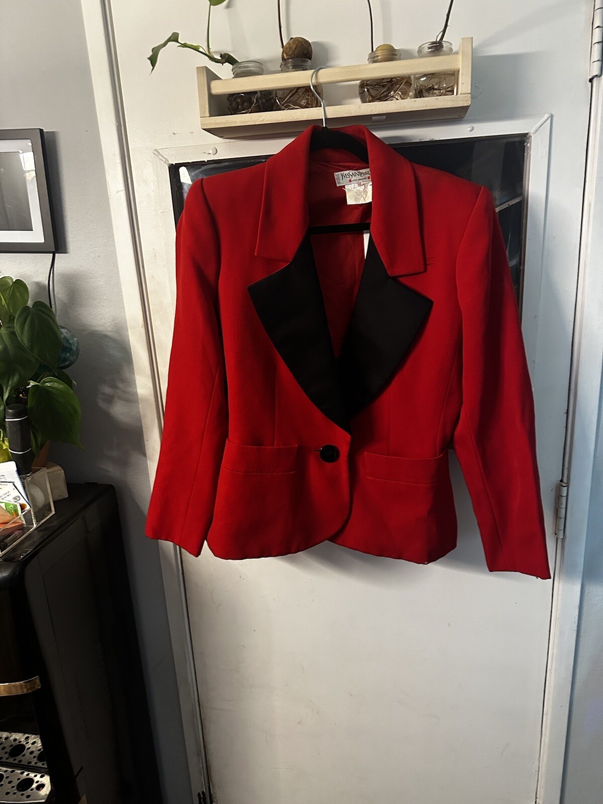 Abito rosso da donna Yves Saint Laurent Paris taglia 36 N29