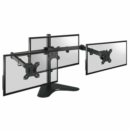 Triple Monitor Mount Computer 3 Screen Stand 13-27" Display TV - Picture 3 of 6