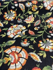 Mill Creek Black Noir Ivory Tower Cliffside Swavelle Fabric By The Yard