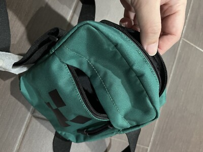 NWT. Lacoste x Minecraft Print Vertical Camera Bag Green Cosmique
