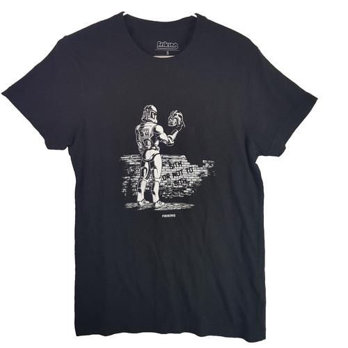 Friking Star Wars Shirt Mens S Black Front Graphic Stormtrooper Darth Vader