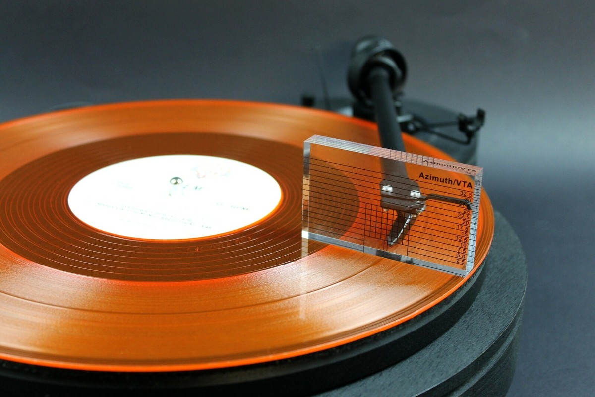 Strumento Allineamento Cartuccia Giradischi Vinile - Goniometro In Acrilico 211.5x50.5mm - Foto 7