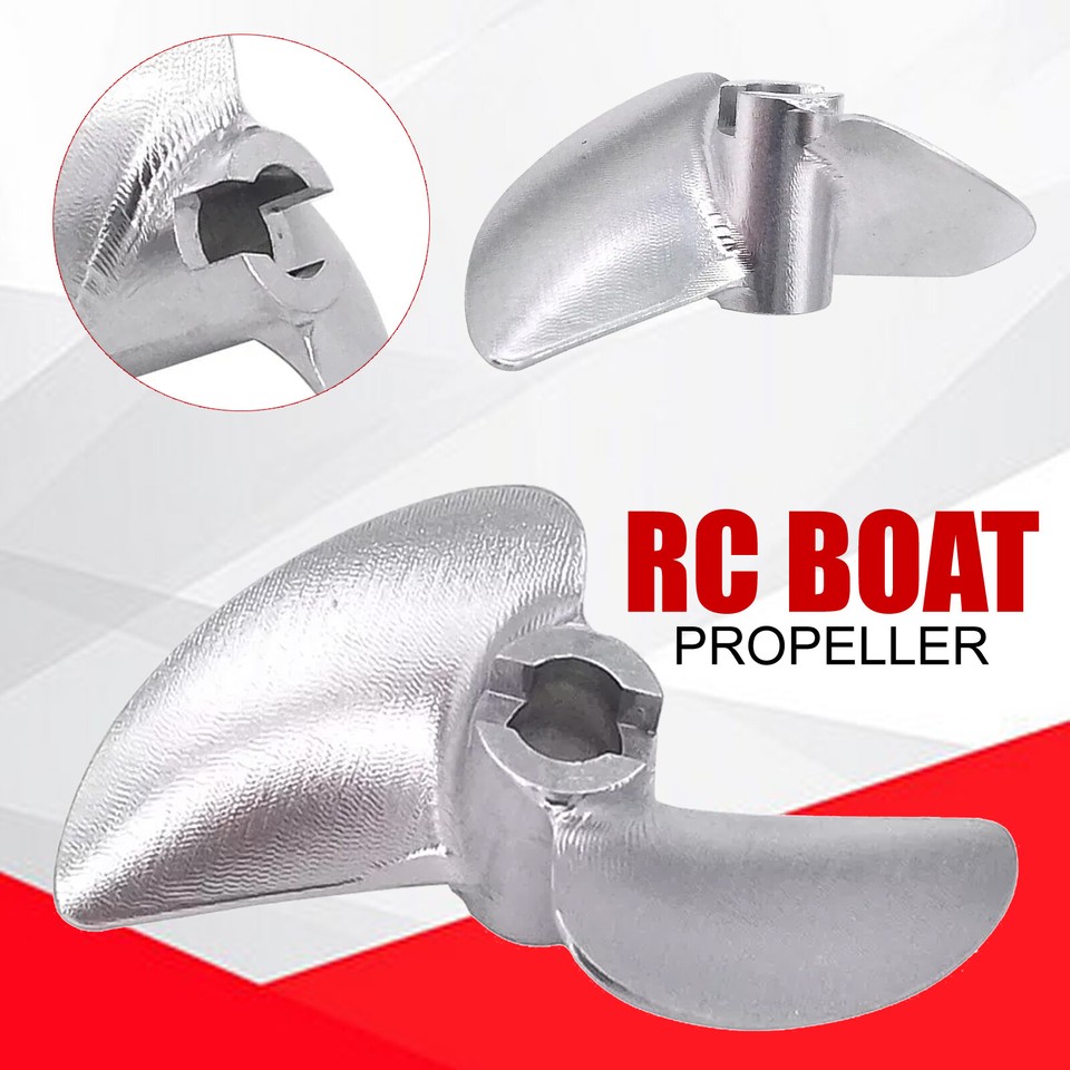 RC Boat Propeller - CNC 3-Blade 40/42/45/50mm Options, 4.76mm (3/16") Shaft For Speed Boats