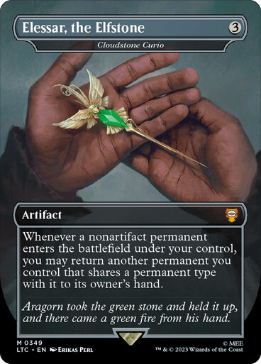 Elessar, la Piedra Elfa (Curio Cloudstone) ~ El Señor de los Anillos [ Casi Nuevo] [MTG]
