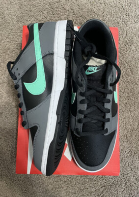 Size 11 - Nike Dunk Low Black Green Glow