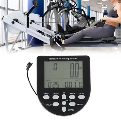 Water Resistance Rowing Machine Counter Monitor for Home Gym