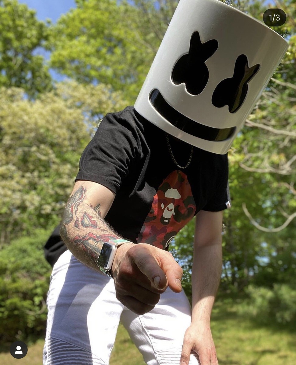 Dj Marshmellow Non Led dj helmet Replica