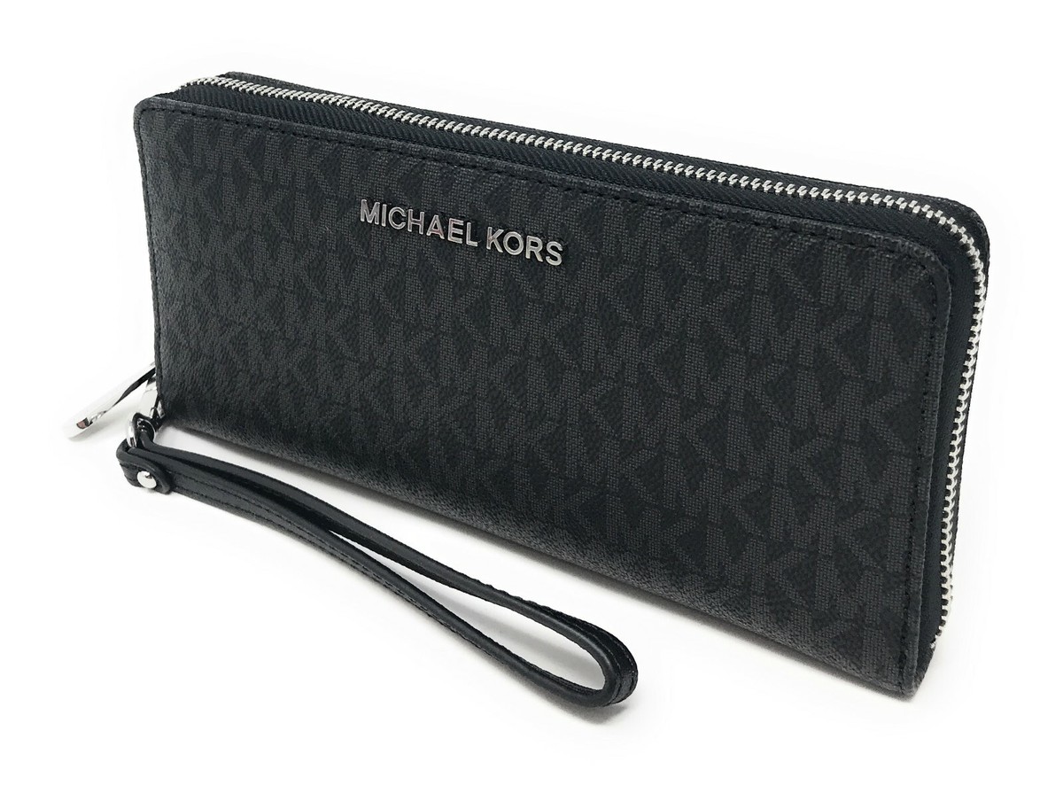 Michael Kors 長財布 JET SET TRAVEL ブラック 35H8STVT3B-BLACK MICHAEL KORS 35H8STVT3B Women's Wallet - Black for sale