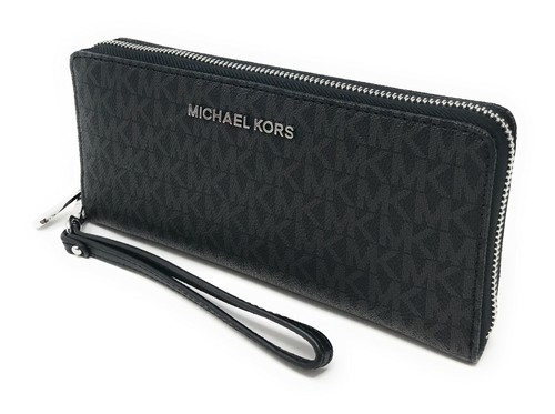 Michael Kors Jet Set Travel Large Travel Continental Wristlet Wallet Clutch - Picture 8 of 45