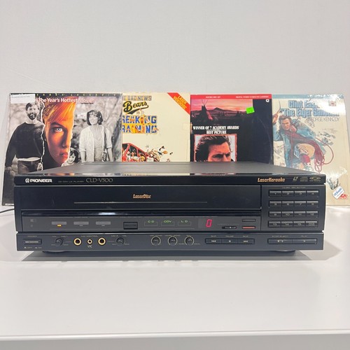 Pioneer CLD-V500 LaserDisc Player + LaserKaraoke w/ 4 LaserDiscs