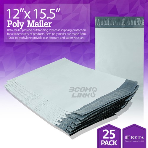 12"x15.5" Poly Mailer Shipping Mailing Packaging Envelope Self Sealing Bag Light - Picture 5 of 7