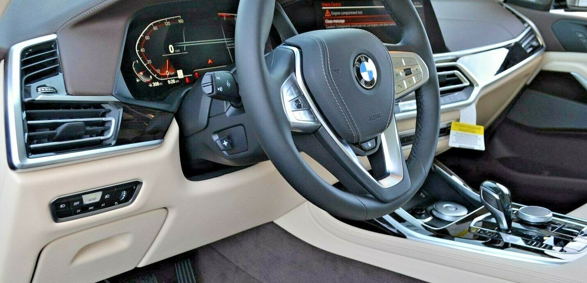 BMW OEM G07 X7 2019+ Anthracite Brown Poplar Open Pored Interior