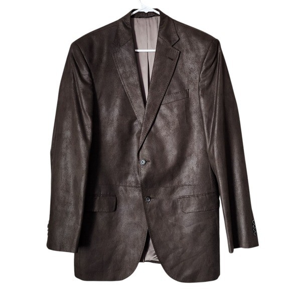 JACK VICTOR STUDIO 2 button brown blazer size 40L View 2