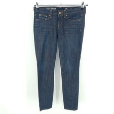 J Crew Toothpick Jeans Womens 25 Ankle Dark Wash Stretch USA Made Vintage