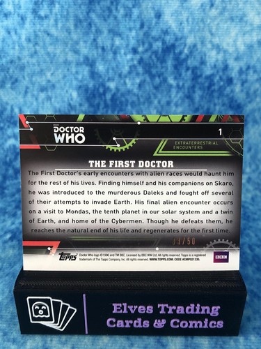 Doctor Who Extraterrestrial Encounters PURPLE /50 SINGLE Non-Sport Trading Card - Picture 10 of 184