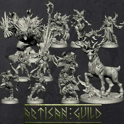 Deepwood Alfar set | Modular Elf | Elvish Casters, Rogues, Rangers miniature for
