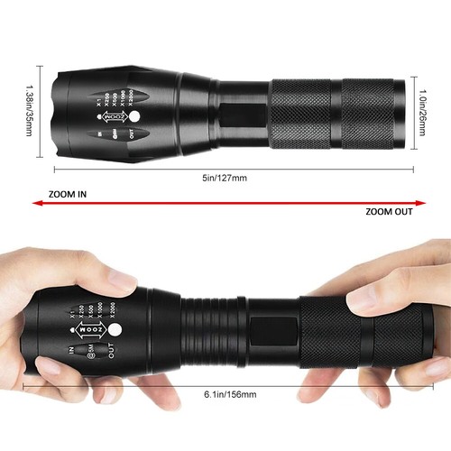 Super Bright LED Searchlight 500000Lm Rechargeable Spotlight Handheld Flashlight - Picture 31 of 36