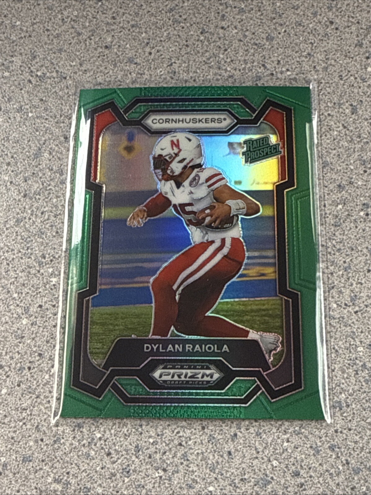 2024 Prizm Draft Picks Dylan Raiola RC Rated Prospect Green Prizm SP #194
