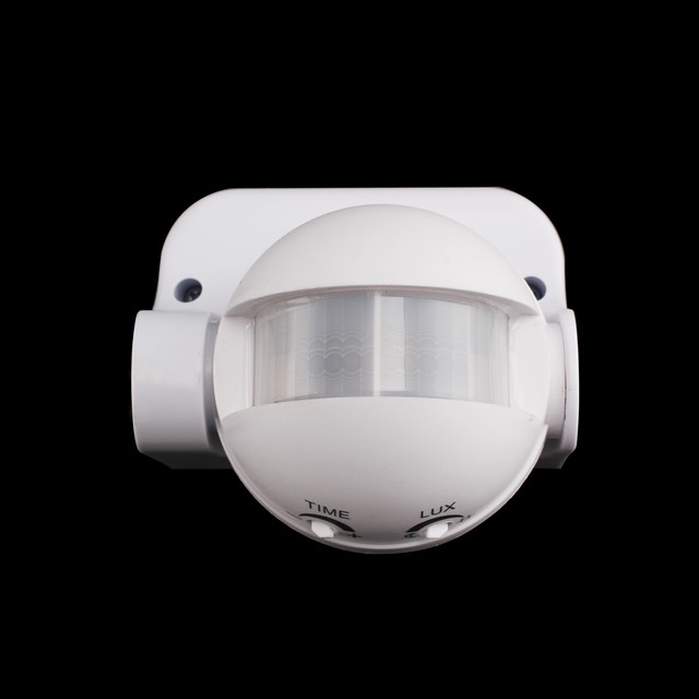 Outdoor PIR Motion Movement Sensor Detector Switch fit Security Lighting Black
