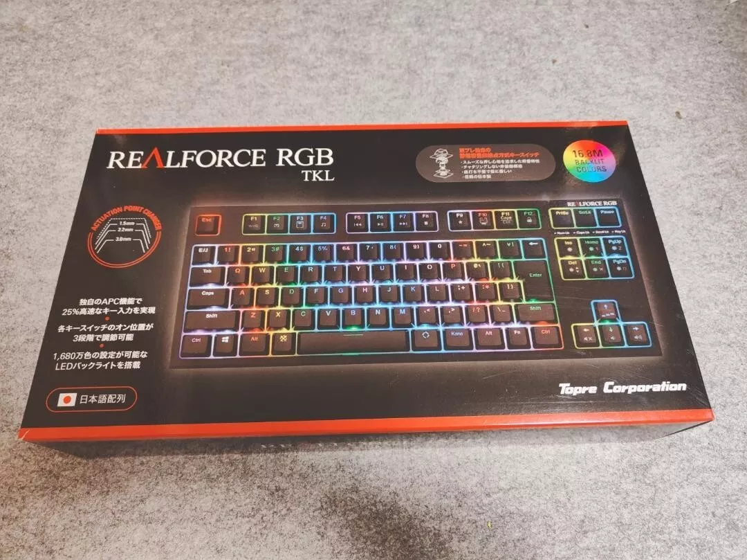 Topre REALFORCE RGB R2TLA-JP4G-BK Gaming Keyboard Japanese Layout