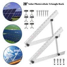 28" Solar Panel RV Tilt Mount Brackets Ground Roof Flat Surface Adjustable Fram