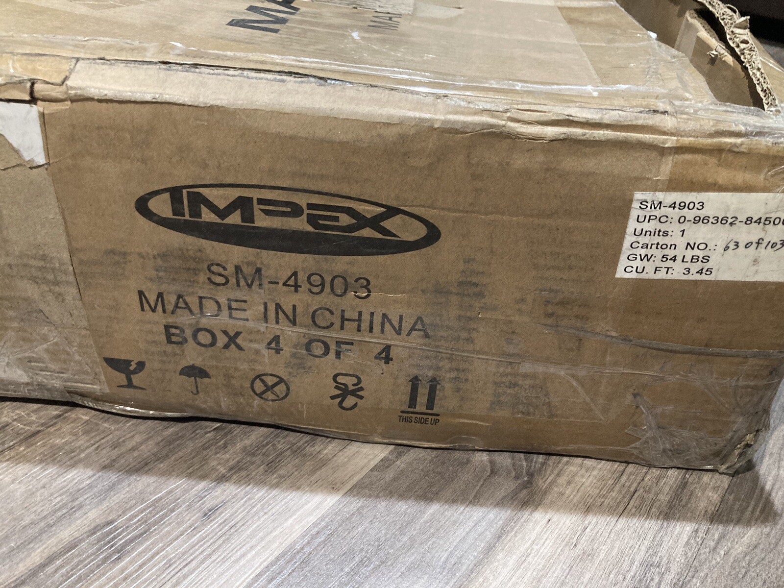 Marcy Pro Smith Cage Home Gym Box 4 of 4 Parts - SM-4903