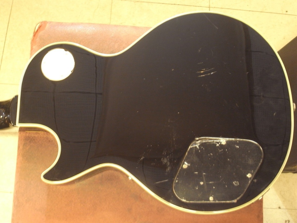 【レスポール】Burny RLC-55JS John Sykes モデル Burny] RLC-55JS Black John Sykes Les Paul Custom 3.4kg Used