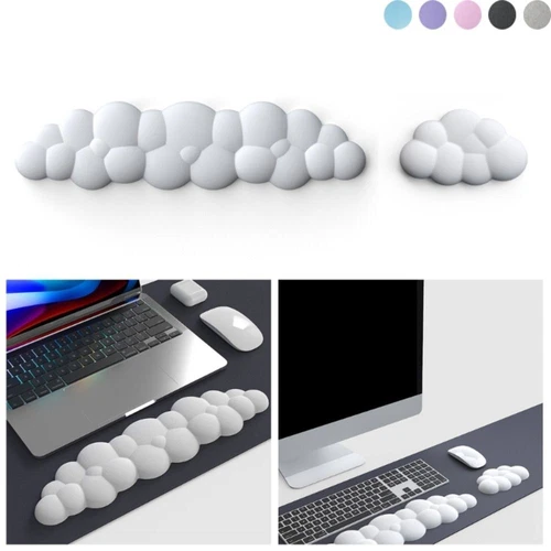 Anti-slip Keyboard Pad Memory Foam Wrist Support Soft Mouse Pad  Desktop