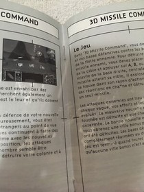 Missile Command 3D manual Atari Jaguar 