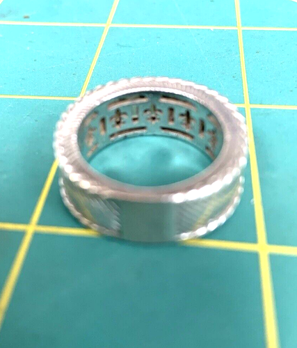 hei8111 Judith Ripka Wide Band Baguette 925 Sterling Silver - Picture 3 of 5