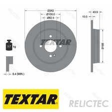 Textar 92242203 Brake Disc for sale online | eBay