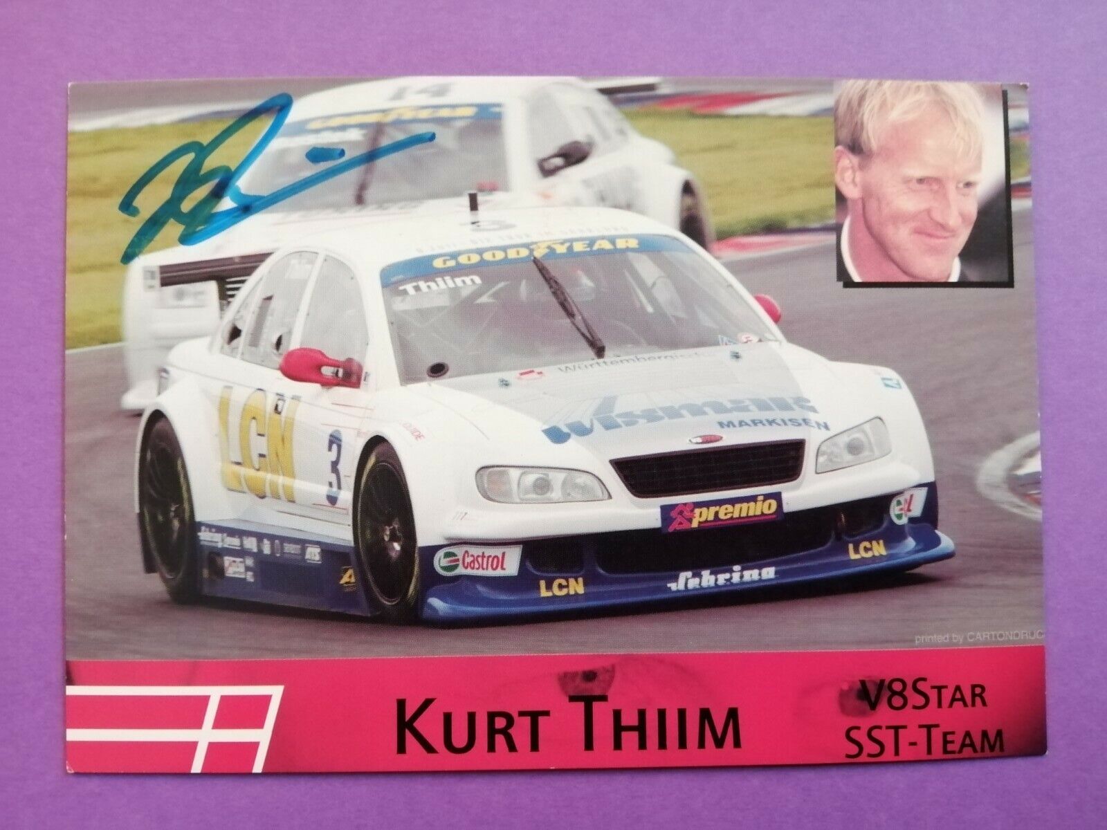 Original Autogramm Kurt Thiim Opel Omega V8 Star Serie 2002, SST Team