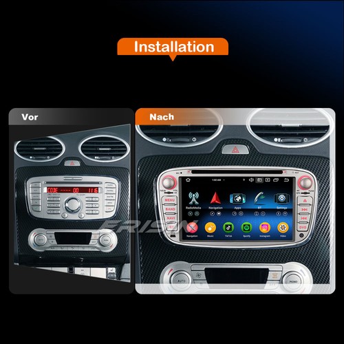 64GB Android 14 Autoradio Navi DSP CarPlay DAB+ Ford Focus C/S-Max Mondeo Galaxy - Bild 3 von 24