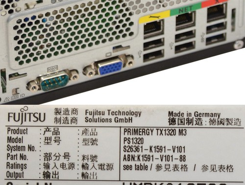 PRIMERGY TX1320 M3 SERVER 16GB DDR4 +INTEL CPU 3,5GHz D3307-A13 LSI MegaRAID 12G - Bild 5 von 10