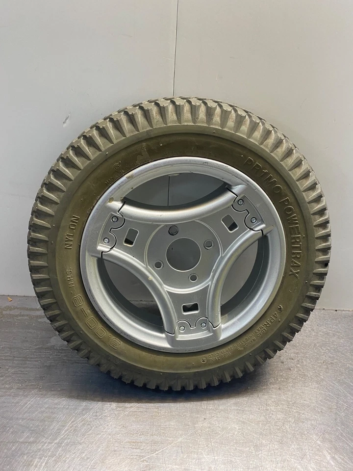 Ruedas motrices Power Trax de 14" 3,00-8 Pr1mo neumático de espuma sólida (E3/97) Foto 3 de 4