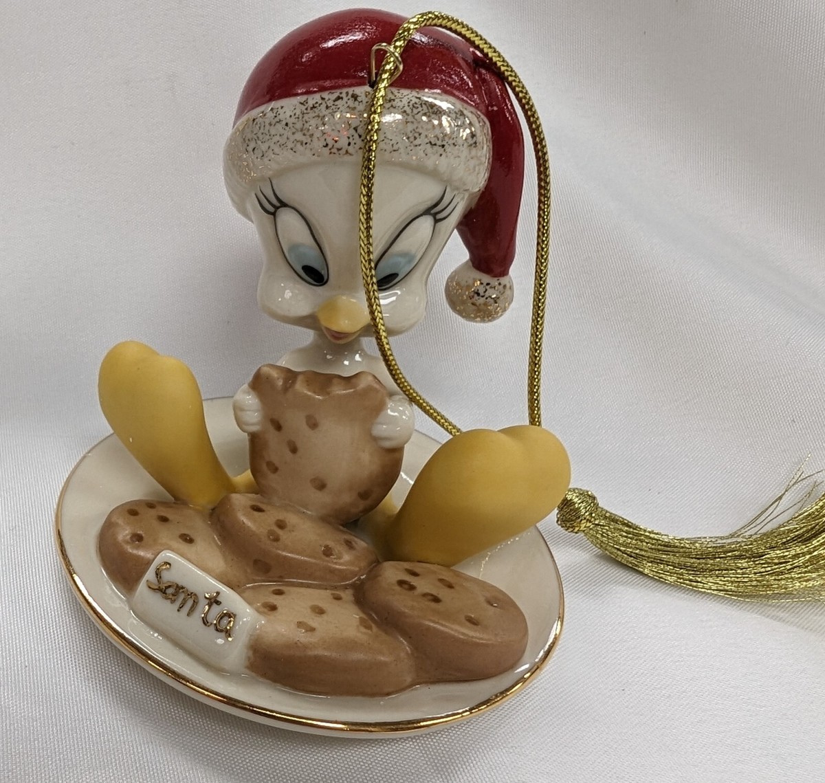 Lenox Tweety Eating Cookies Figurine Ornament Bird Looney Tunes
