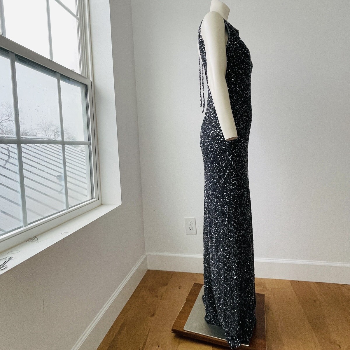 vintage beaded evening dresses Green Vintage Beaded Long Formal Gown Evening Dress