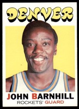 1971-72 Topps Basketball John Barnhill (A) Denver Rockets #222