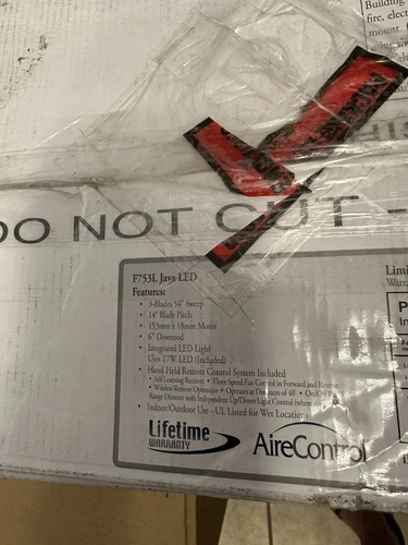 Minka-Aire F753L-CL Java - LED 54" 3-Blad Ceiling Fan, Coal Black Finish - Picture 5 of 5