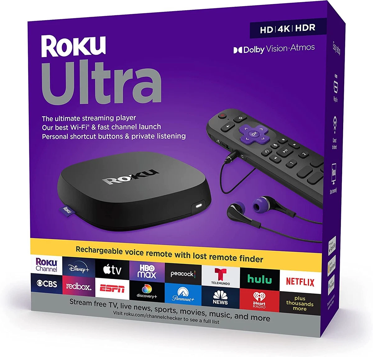  Roku Streaming Stick - Portable 4K/HDR/Dolby Vision