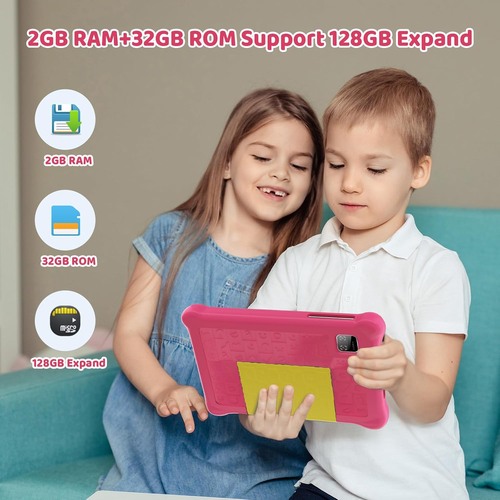 Tablet per Bambini 7 Pollici Android 12 Con Custodia, Wifi, Bluetooth, Modalità - Foto 5 di 12