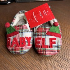 Wondershop Unisex Baby Elf Plaid Bootie Slippers, 6-9M