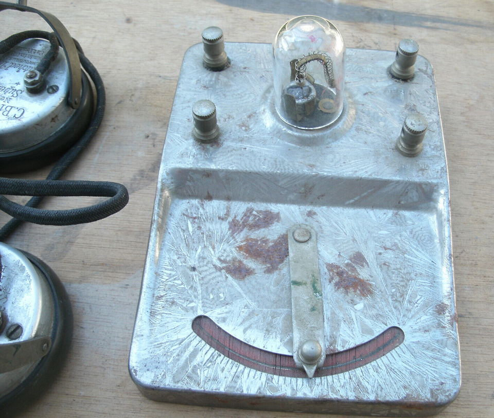 Philmore Super Crystal Radio with Original Glass Tube & Headphones eBay