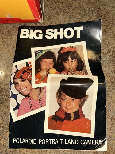 Polaroid BIG SHOT Camera ORIGINAL box & manual ANDY WARHOL VINTAGE 70s W/ Timer - Picture 2 of 20