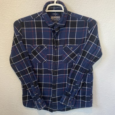 American Rag Mens Flannel Shirt Size M blue.         #Z