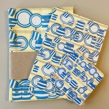 Cornishware Inspired Bundle In Yellow, Tea Towel, Notebook & Coaster