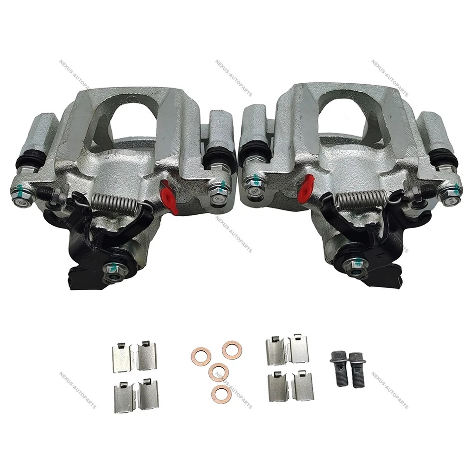 2x Rear Left & Right Brake Calipers for Chevrolet Cruze 2016-2019 with Bracket Foto 3 de 4