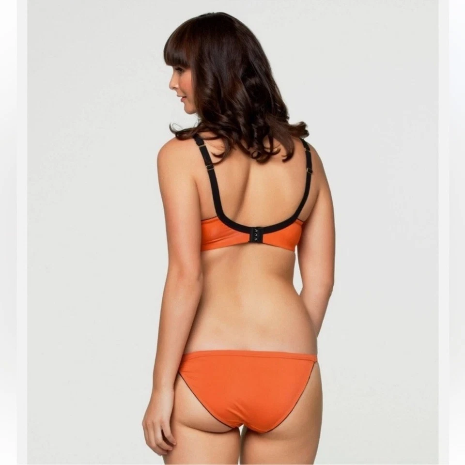 Cake Lingerie Ginger Macaroon Underwire Nursing Bra Orange/Black Lace 34D NWT - Image 3 of 4