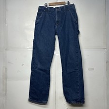 Dickies Men  s Relaxed Fit Jeans Size 32x32 Blue Denim Workwear Pants